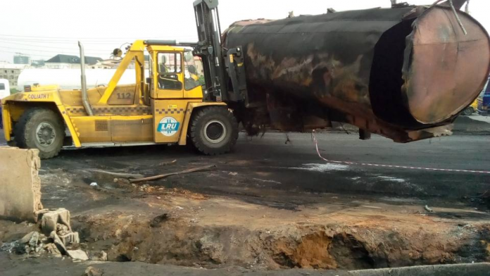 LG Names Owner Of Tanker That Caused Otedola Bridge Explosion