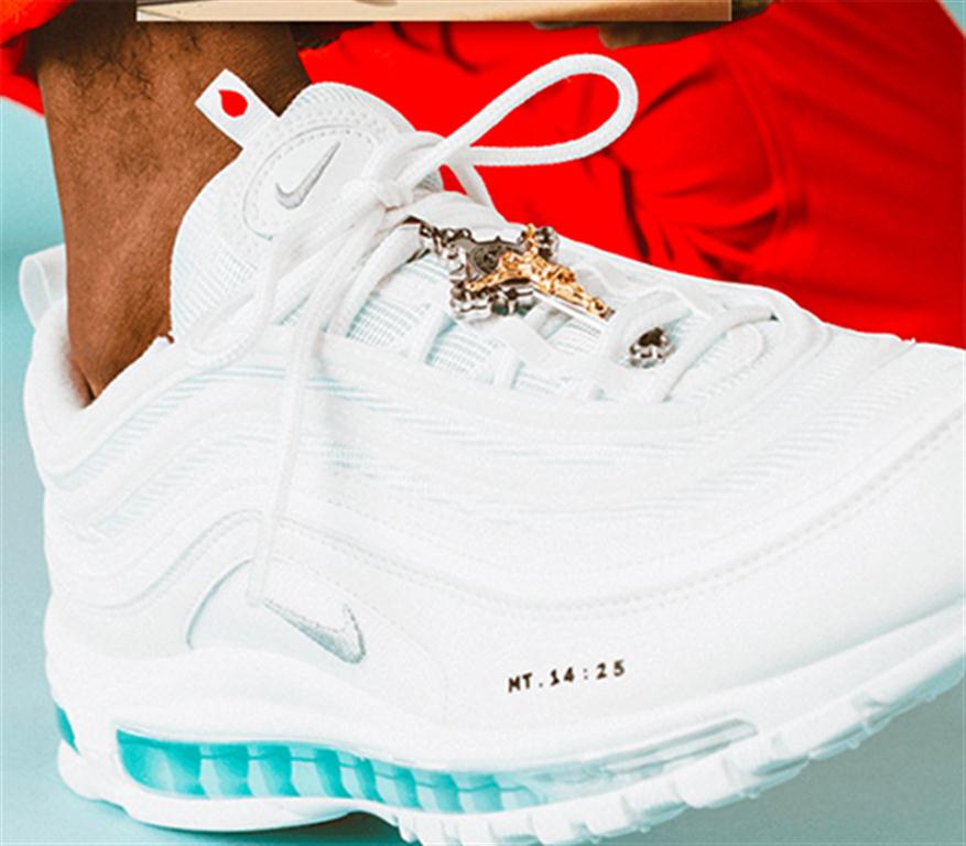 $3,000 Nike Air Max Jesus Shoes With Water From Jordan River Sell Out