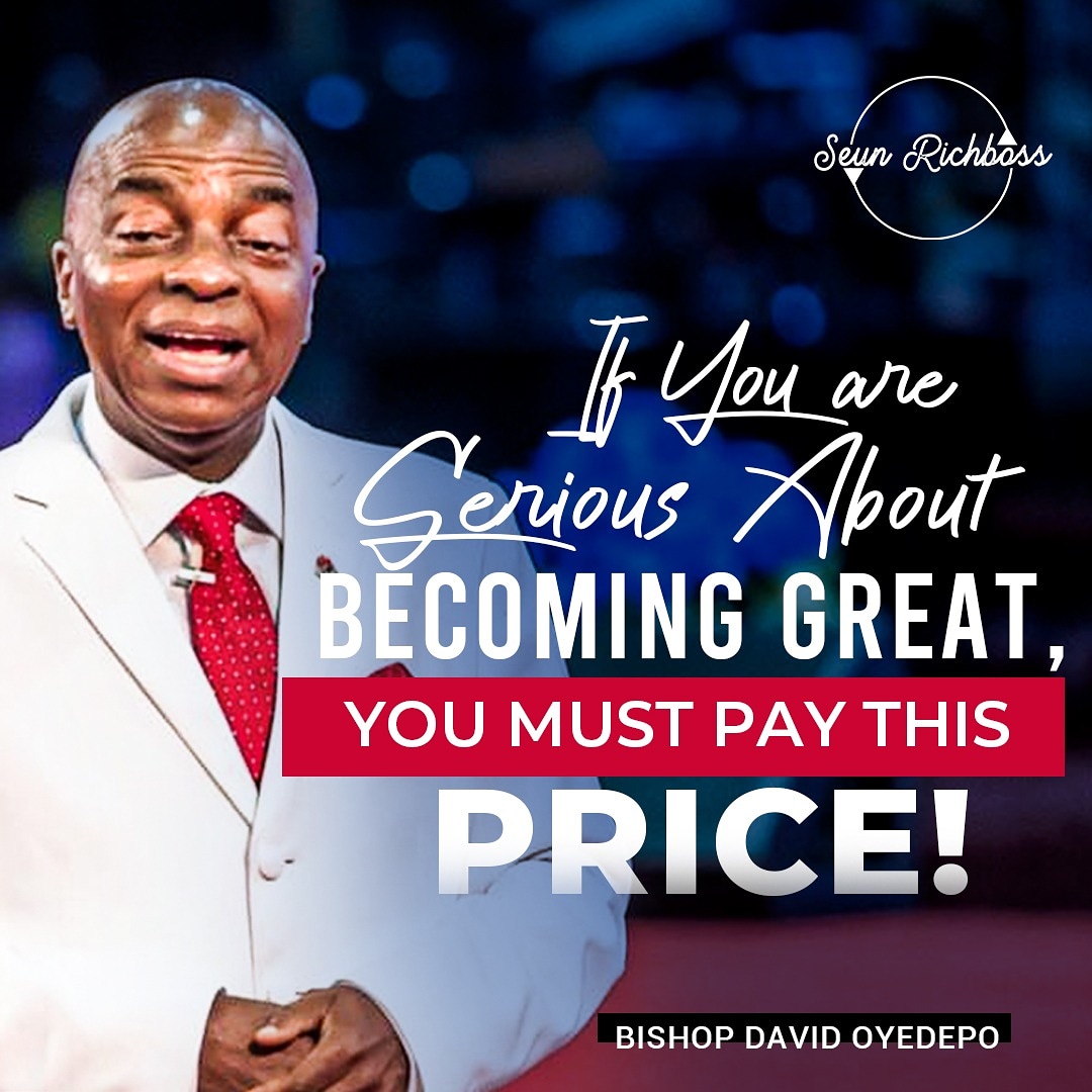 Video: Watch Bishop Oyedepo Give Insights On “The Price For Greatness”