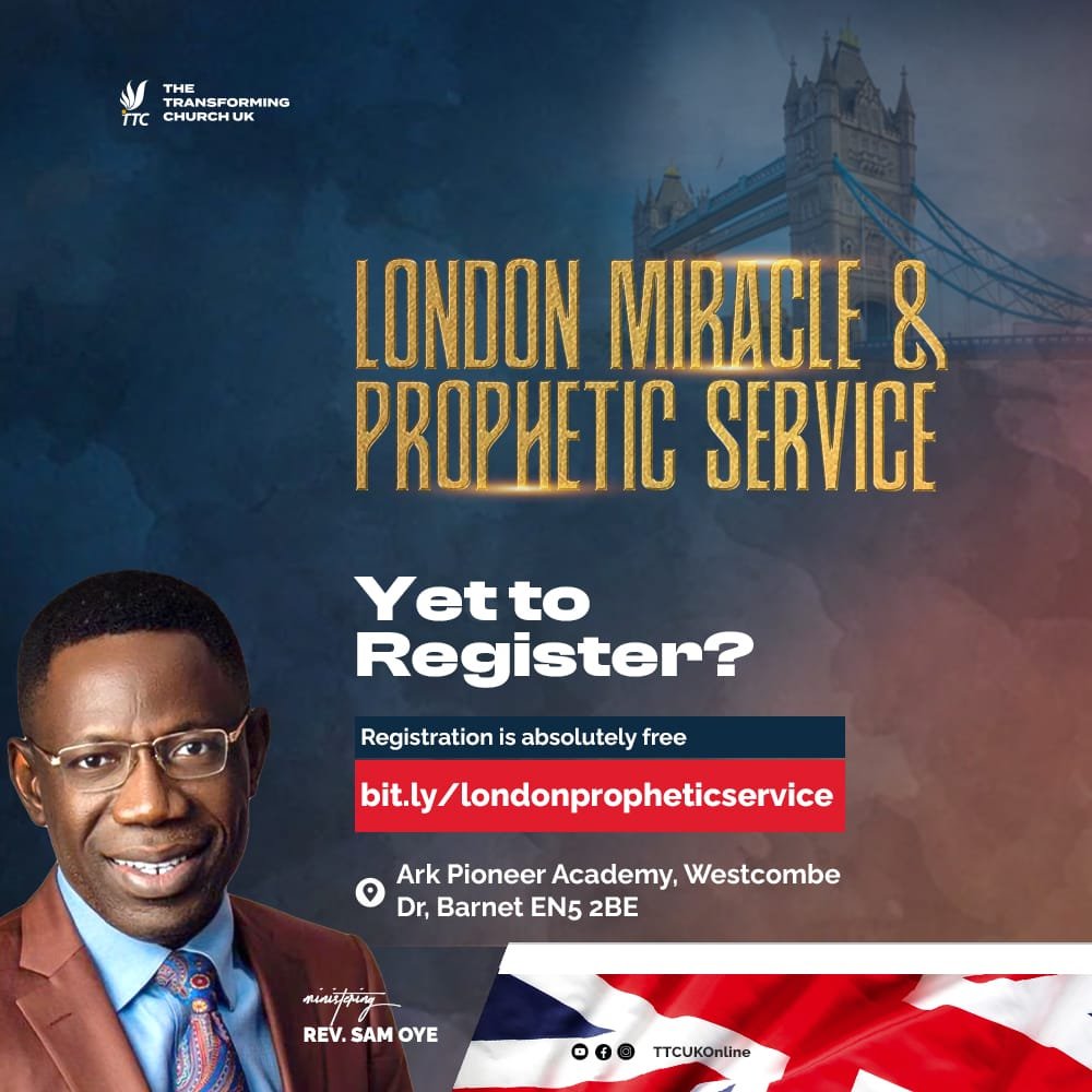 London Miracle Prophetic Service By Rev Sam Oye Today